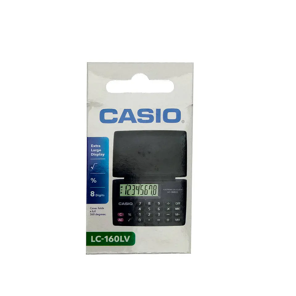 Calculadora bolsillo 08 dig LC-160LV Casio 1