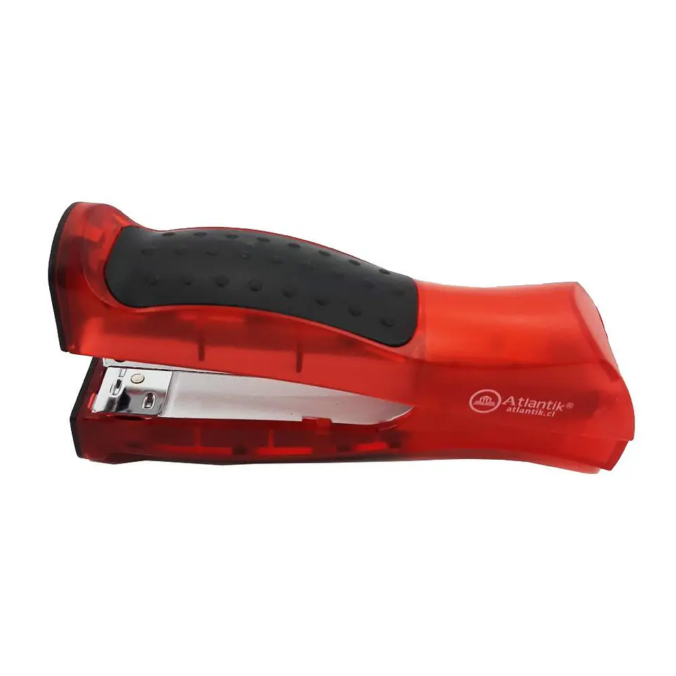 Corchetera plastica 20 hojas stand up roja Atlantik 2