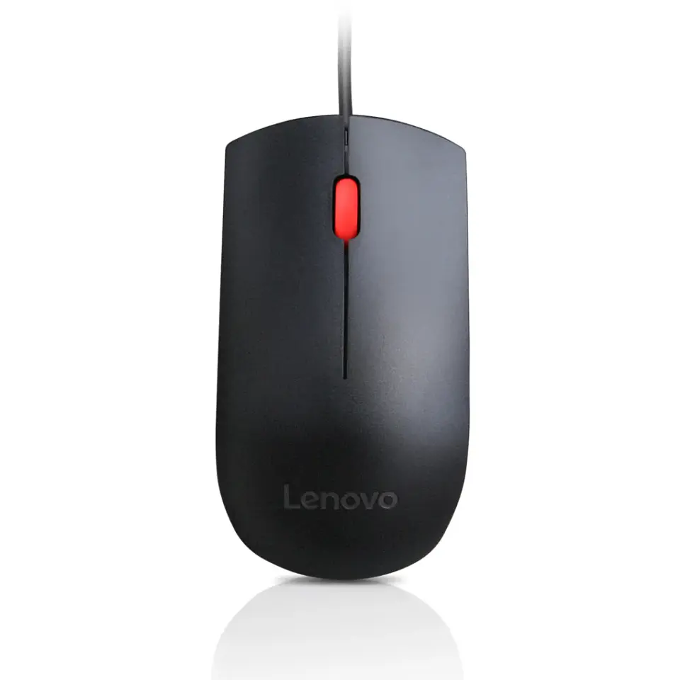 Mouse Lenovo USB Essential Alámbrico Conectividad USB 3 Botones 1600 dpi Negro 2