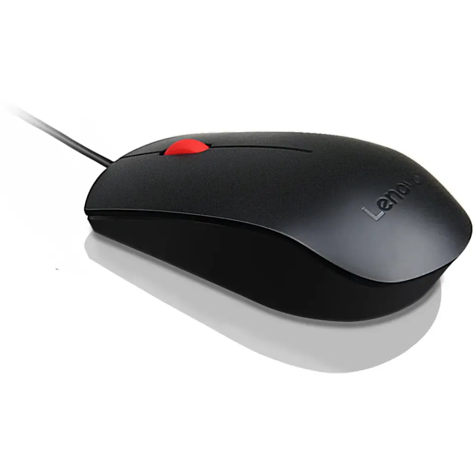 Mouse Lenovo USB Essential Alámbrico Conectividad USB 3 Botones 1600 dpi Negro 3