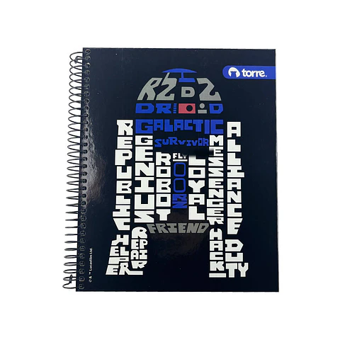 Cuaderno 1/2 oficio matematica 150 hojas 7mm star wars Torre
