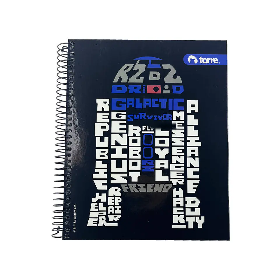 Cuaderno 1/2 oficio matematica 150 hojas 7mm star wars Torre 1