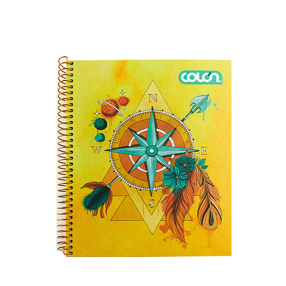 Cuaderno 1/2 oficio matematica 120 hojas 7mm natura Colon 3