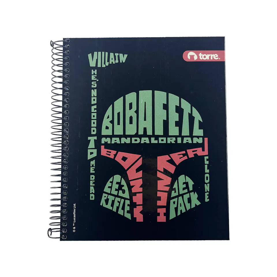 Cuaderno 1/2 oficio matematica 150 hojas 7mm star wars Torre 4