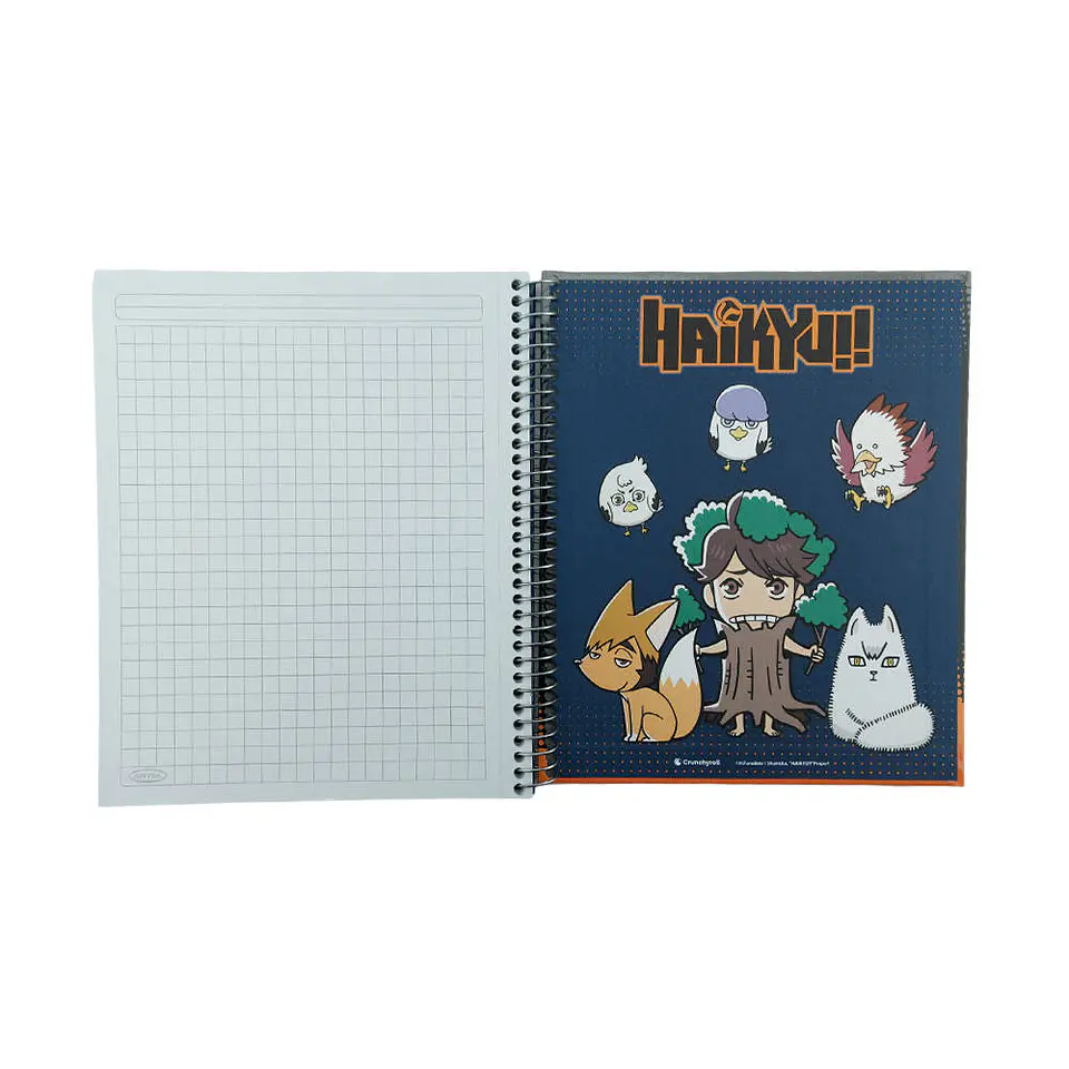 Cuaderno 1/2 oficio matematica 120 hojas 7mm haikyu! Artel 4