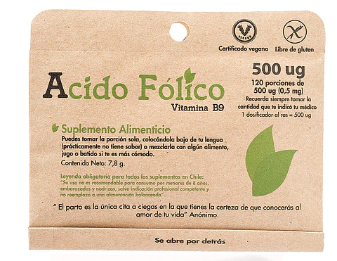Acido Folico 120 porciones Dulzura Natural