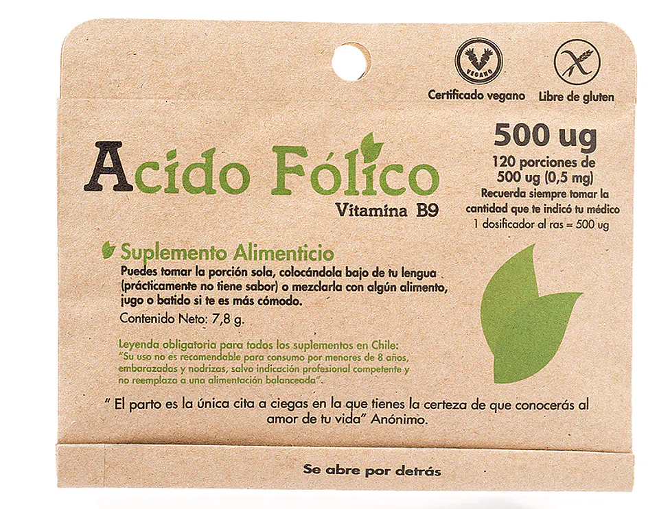 Folic Acid 120 servings Natural Sweetness 1