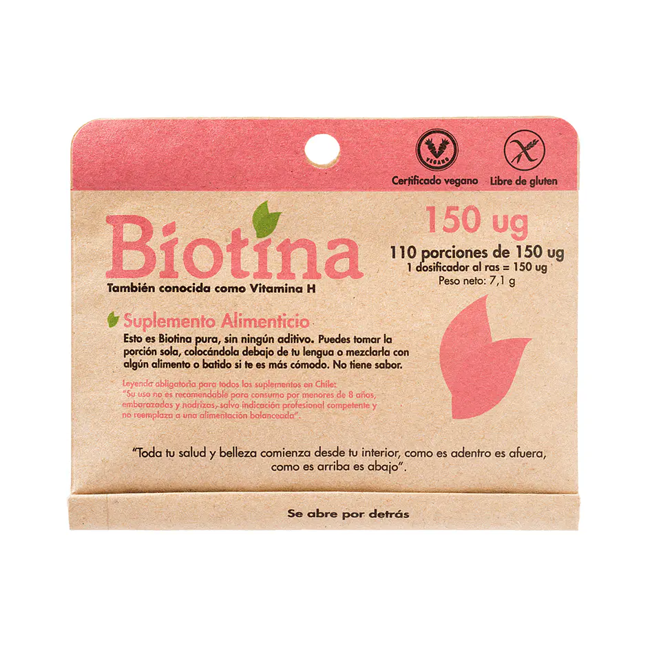 Biotin 110 servings of 150 mcg Natural Sweetness 1