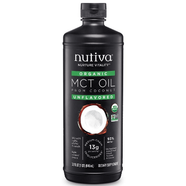 Aceite organico MCT 946ml Nutiva