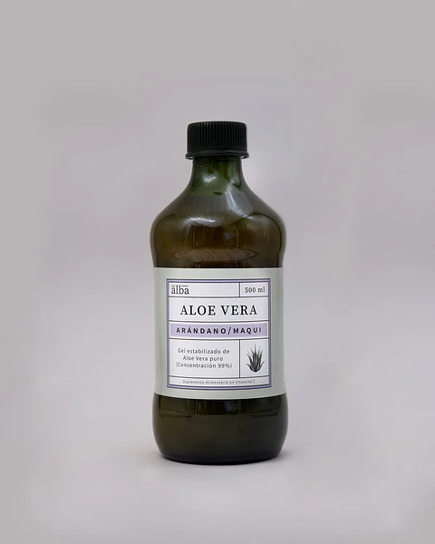 Pure Aloe Vera with Blueberry and Maqui 500ml Del Alba