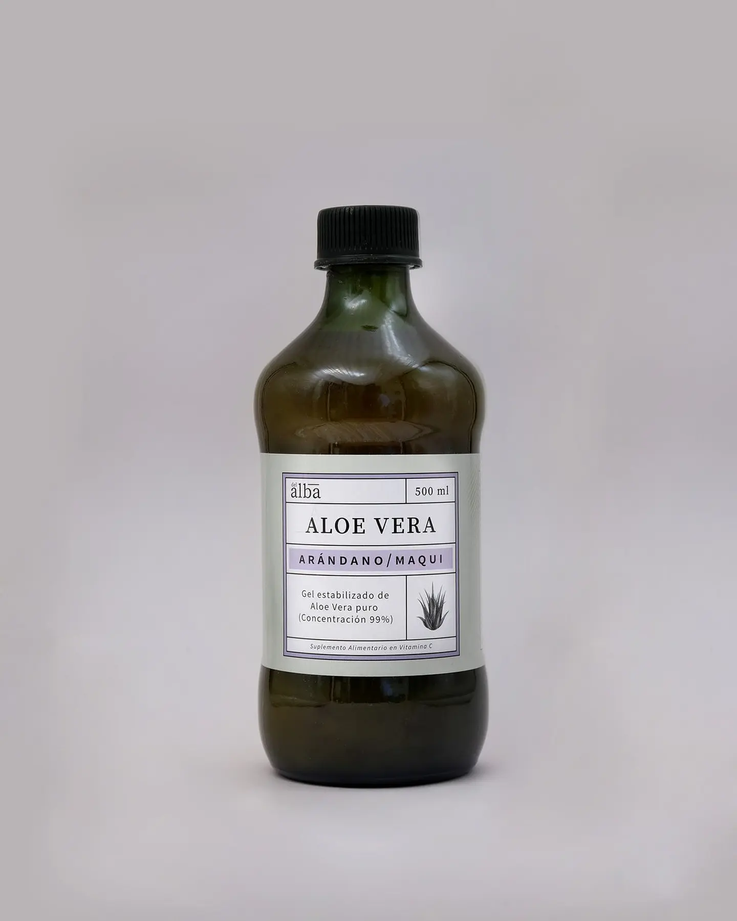 Aloe Vera puro con Arandano y Maqui 500ml Del Alba  1