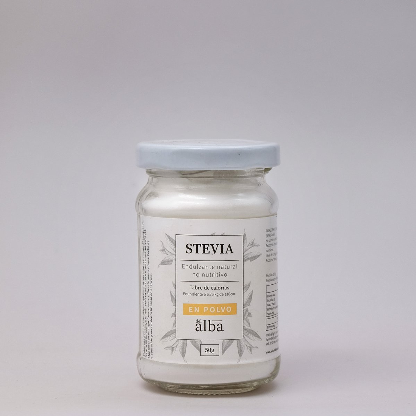 Stevia en polvo 50g Del Alba  1