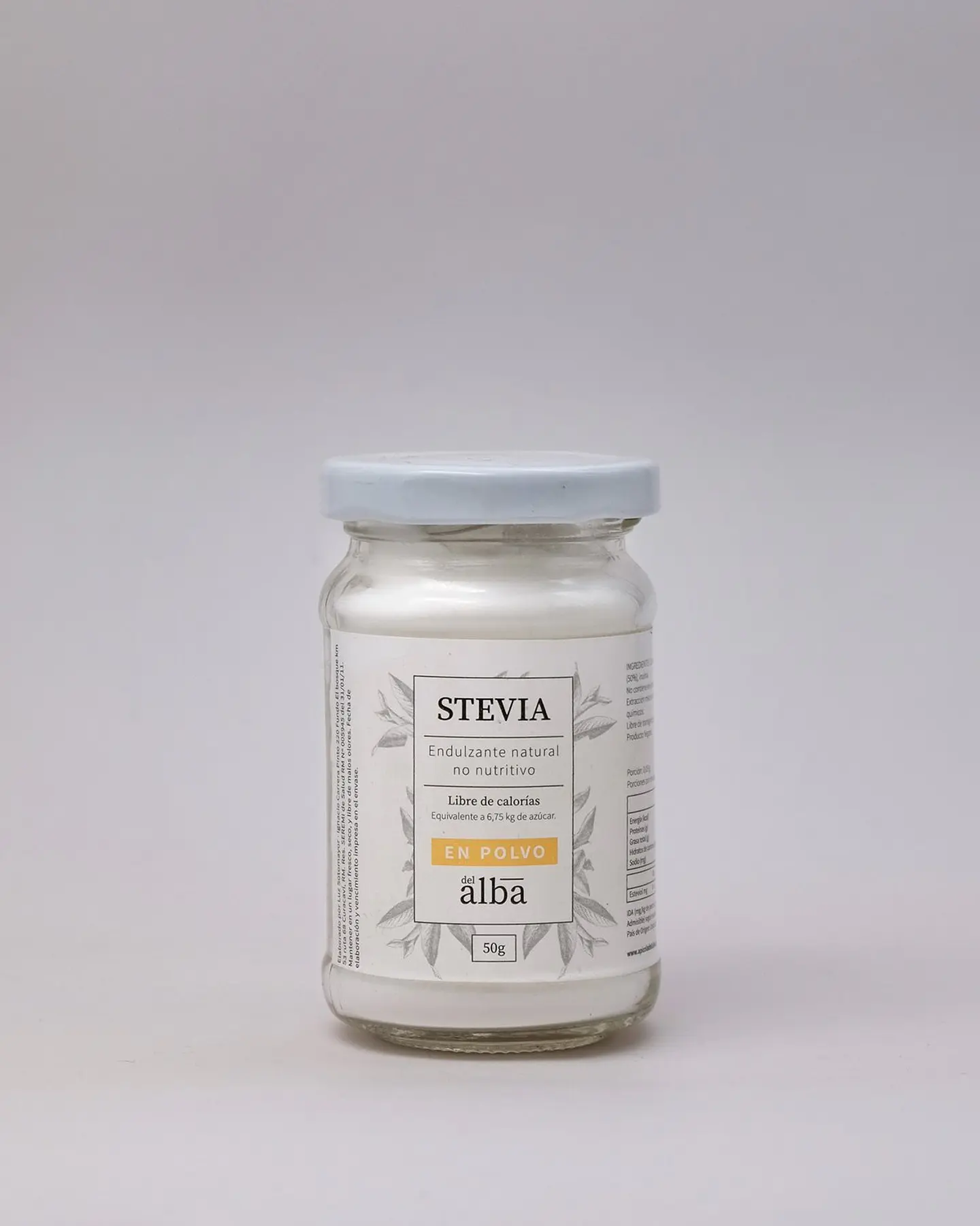 Stevia en polvo 50g Del Alba  1