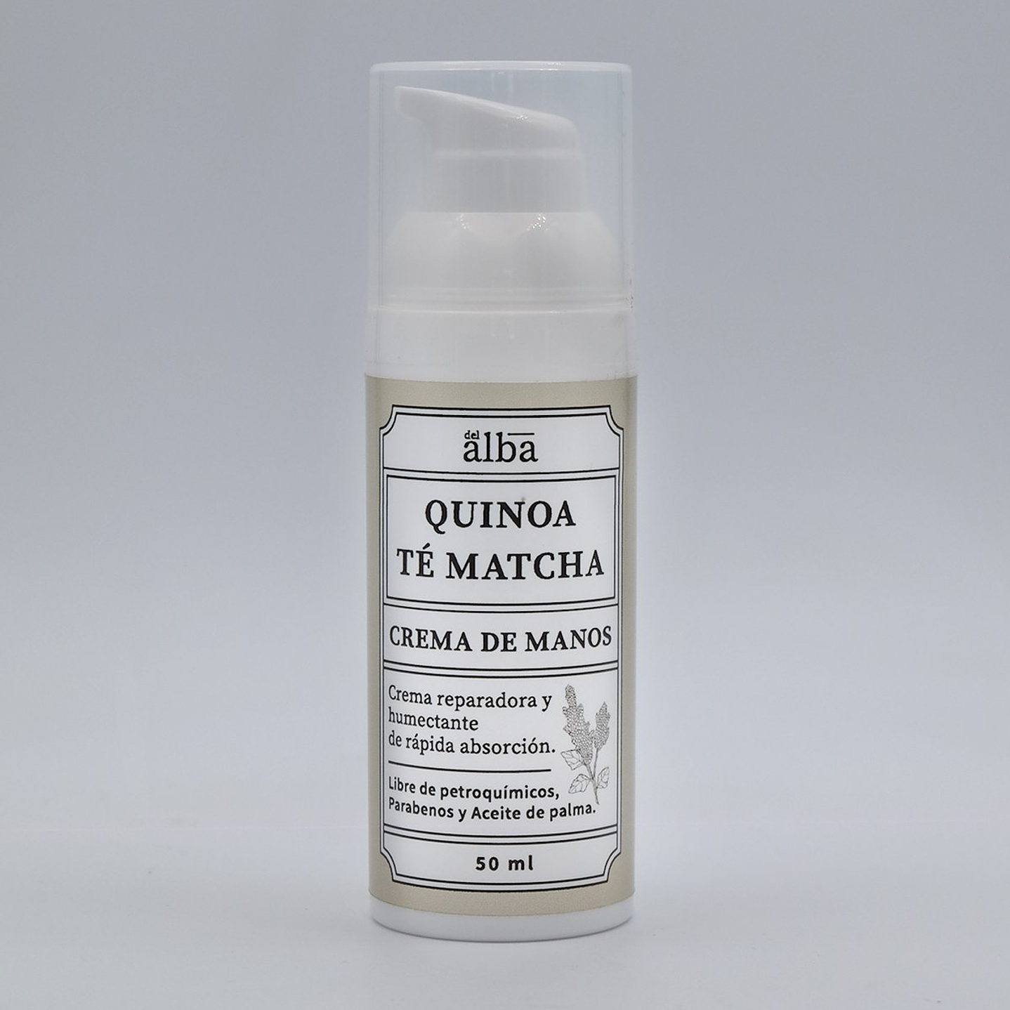 Crema de manos Quinoa y Te Matcha 50 ml Del Alba 1
