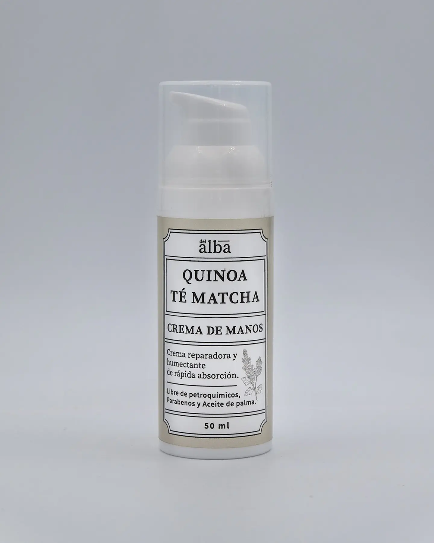 Crema de manos Quinoa y Te Matcha 50 ml Del Alba 1