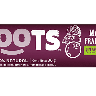 Barra 100% frutos Maqui & Frambuesas 30gr  Roots