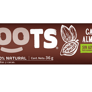 Barra 100% frutos Cacao & Almendras 30gr 