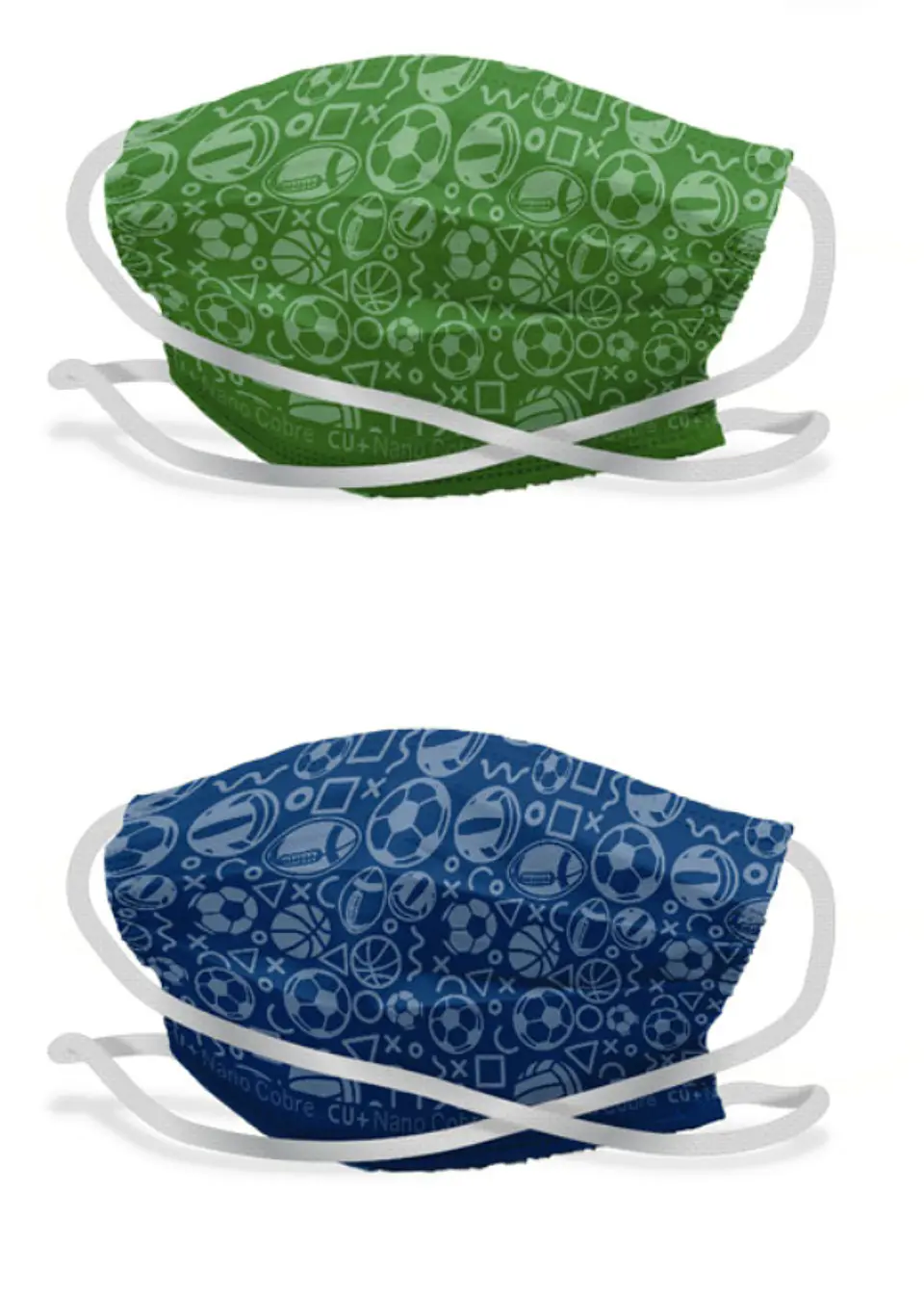 Pack 2 mascarillas reutilizable nano cobre Niño 1