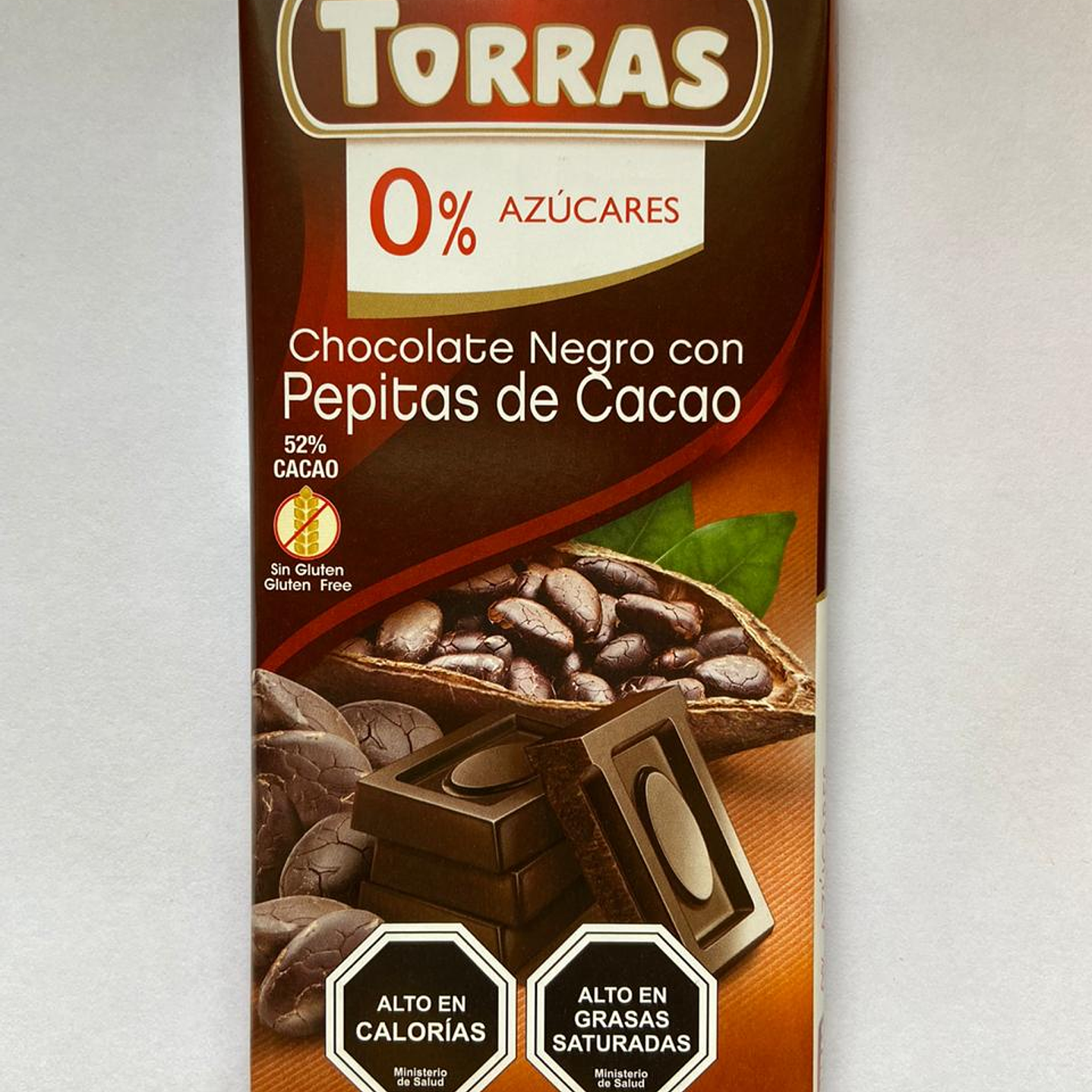 Chocolate Negro y Nibs de Cacao 75g Torras 1