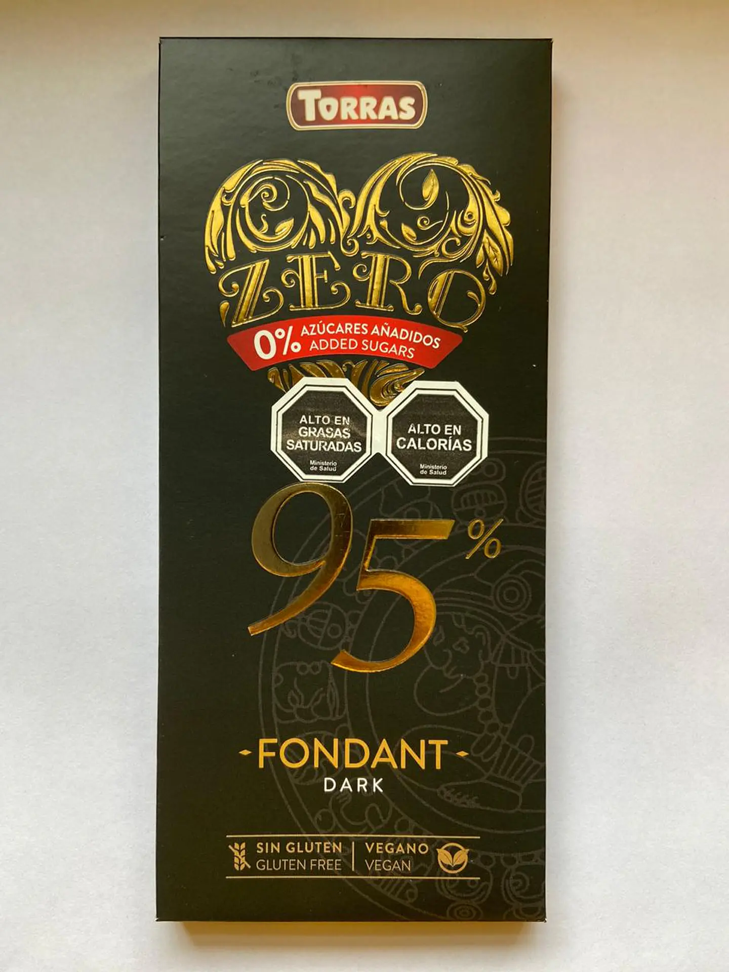 Dark Chocolate Zero sugar 95% cocoa 100g Torras 1