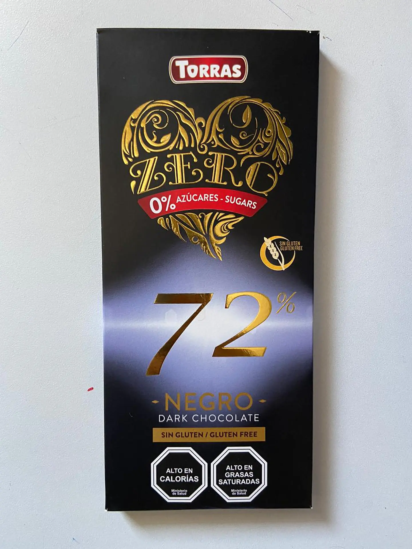 Chocolate ZERO 72% NEGRO 100g Torras 1