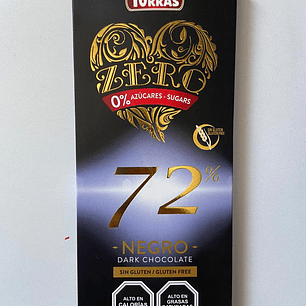 Chocolate ZERO 72% NEGRO 100g Torras
