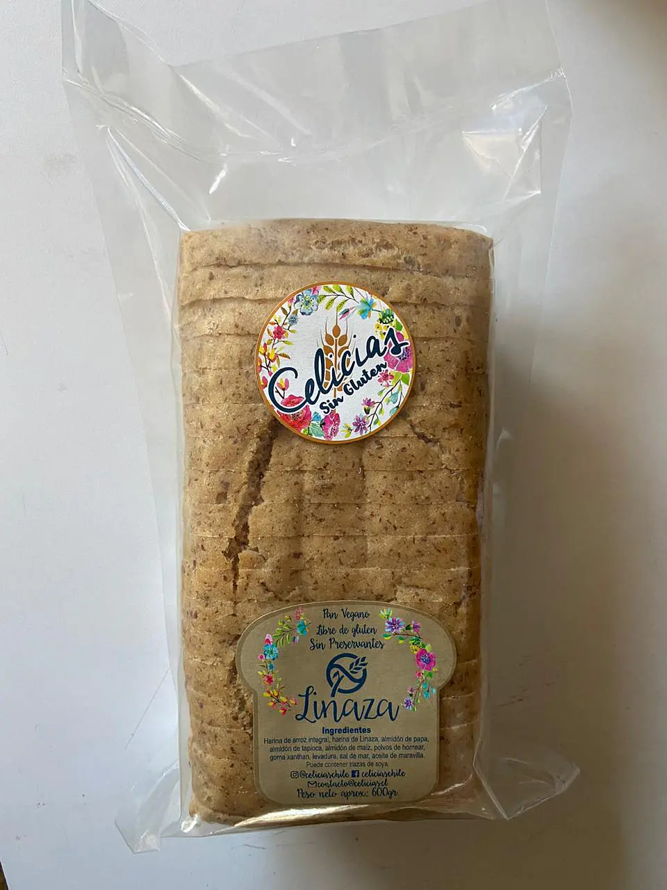 Pan Molde sin gluten de Linaza 600g Celicias 1