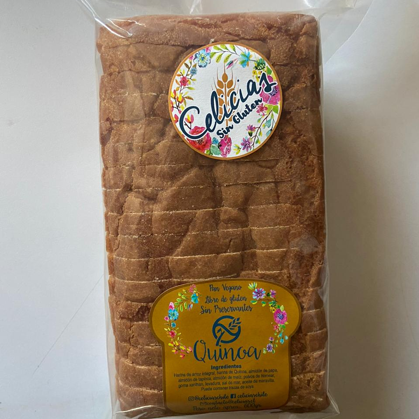 Pan Molde sin gluten de Quinoa 600g Celicias 1