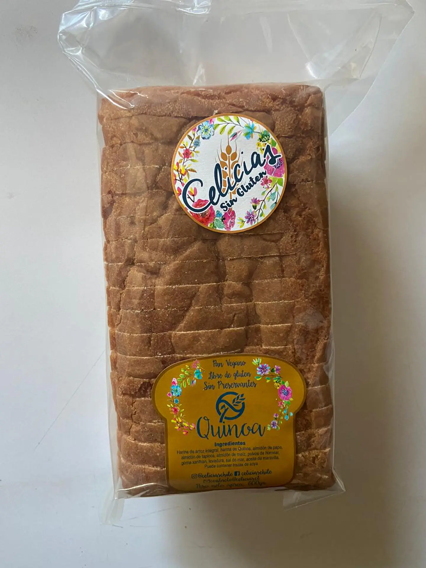Pan Molde sin gluten de Quinoa 600g Celicias 1