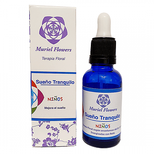 Terapia Floral Sueño Tranquilo Niños  30ml Muriel Flowers