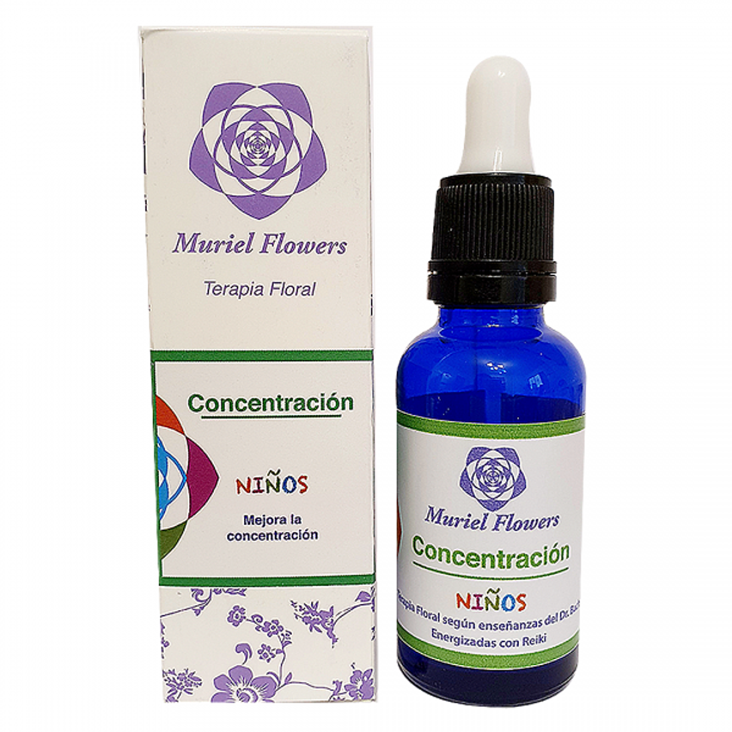 Terapia Floral Concentracion Niños  30ml Muriel Flowers 1