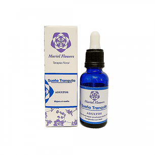Terapia Floral Sueño Tranquilo Adultos  30ml Muriel Flowers