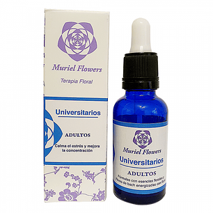 Terapia Floral Universitarios Adultos  30ml Muriel Flowers