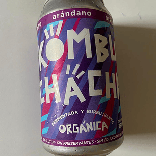 Kombucha Arandano lata 350ml kombuchacha