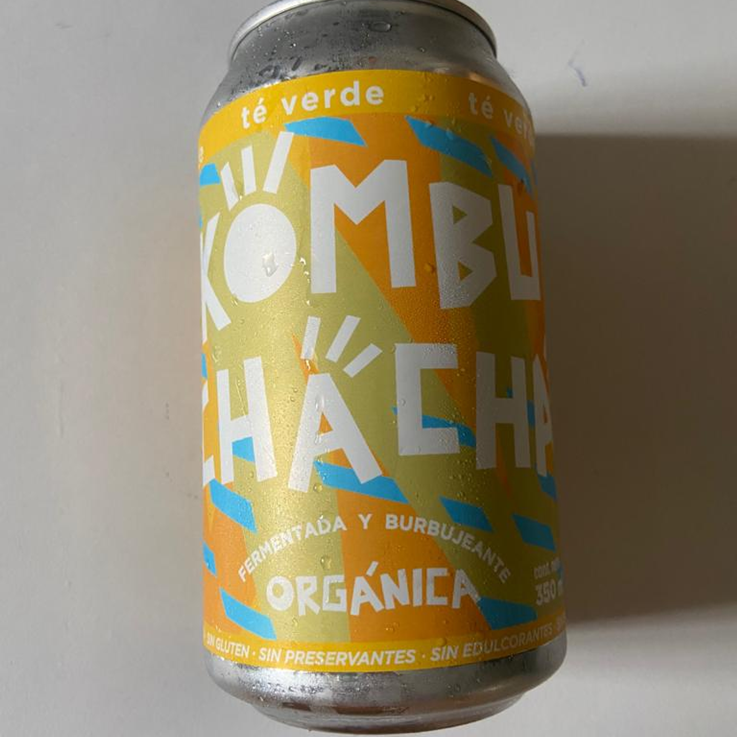 Kombucha Te Verde lata 350ml kombuchacha 1