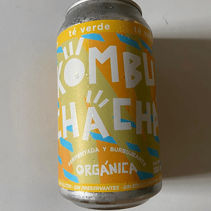Kombucha Te Verde lata 350ml kombuchacha