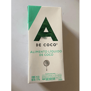 Leche de  Coco 1 lt A de Coco