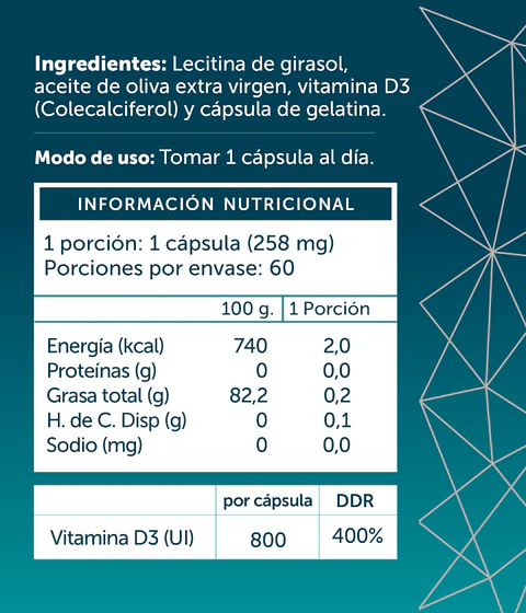 Vitamina D3 Colecalciferol 60 caps Wellplus