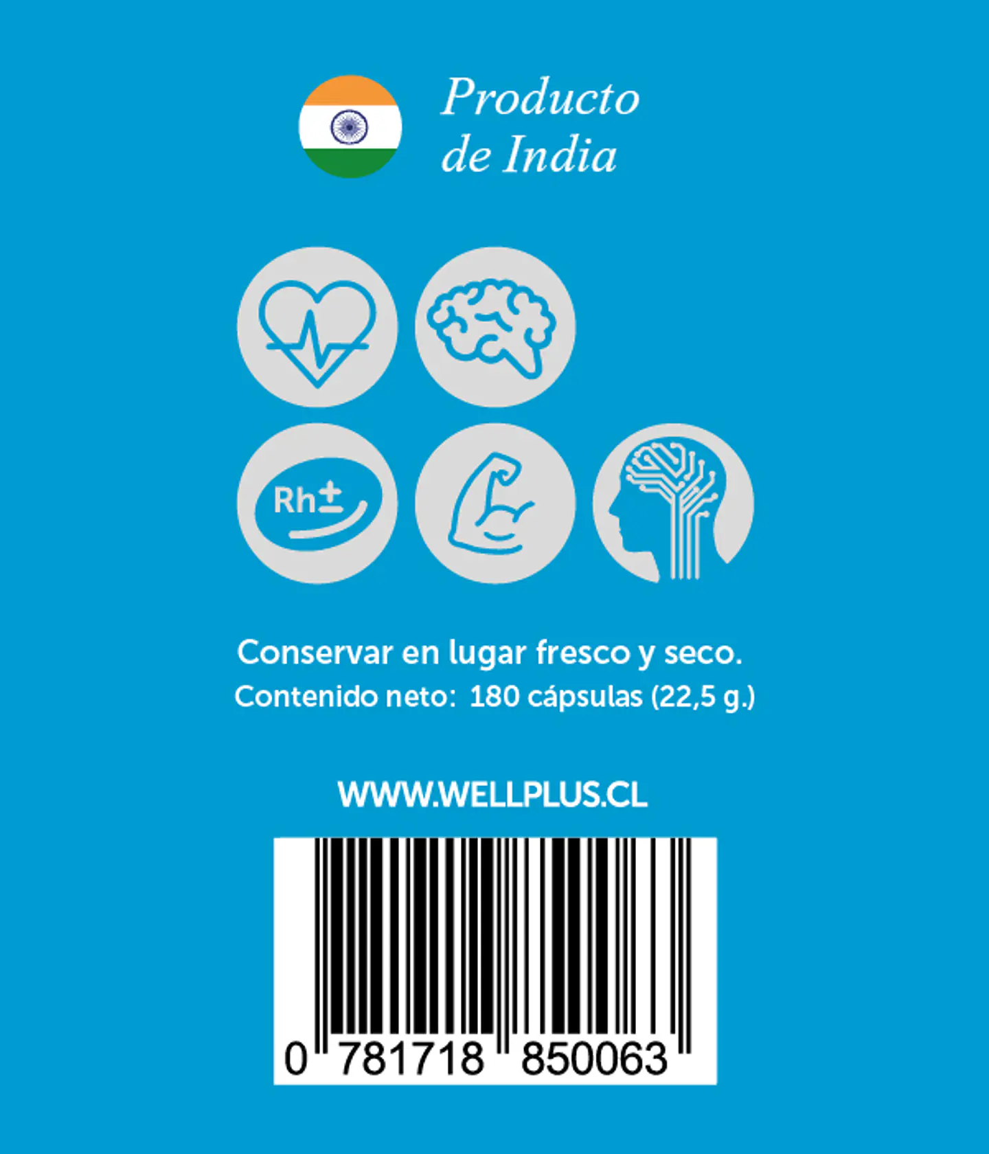 Vitamina B12 Plus Liposomal 180 caps Wellplus 4