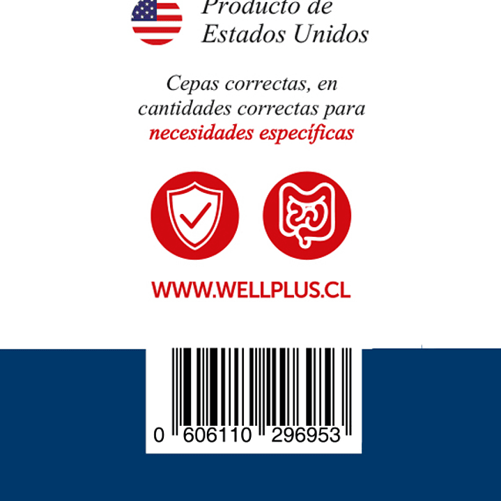 Probiotic Plus 80Billones 60 Cápsulas Refrigerado Wellplus 3