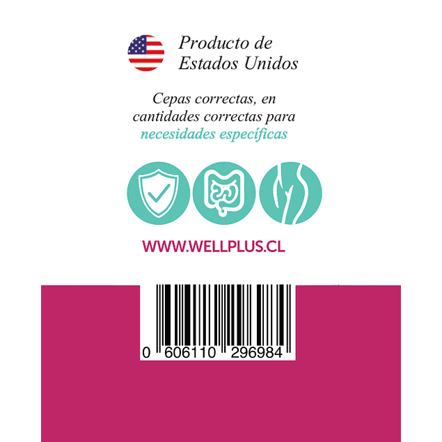 Probiotic Plus 40Billones Mujer 60 Cápsulas Refrigerado Wellplus