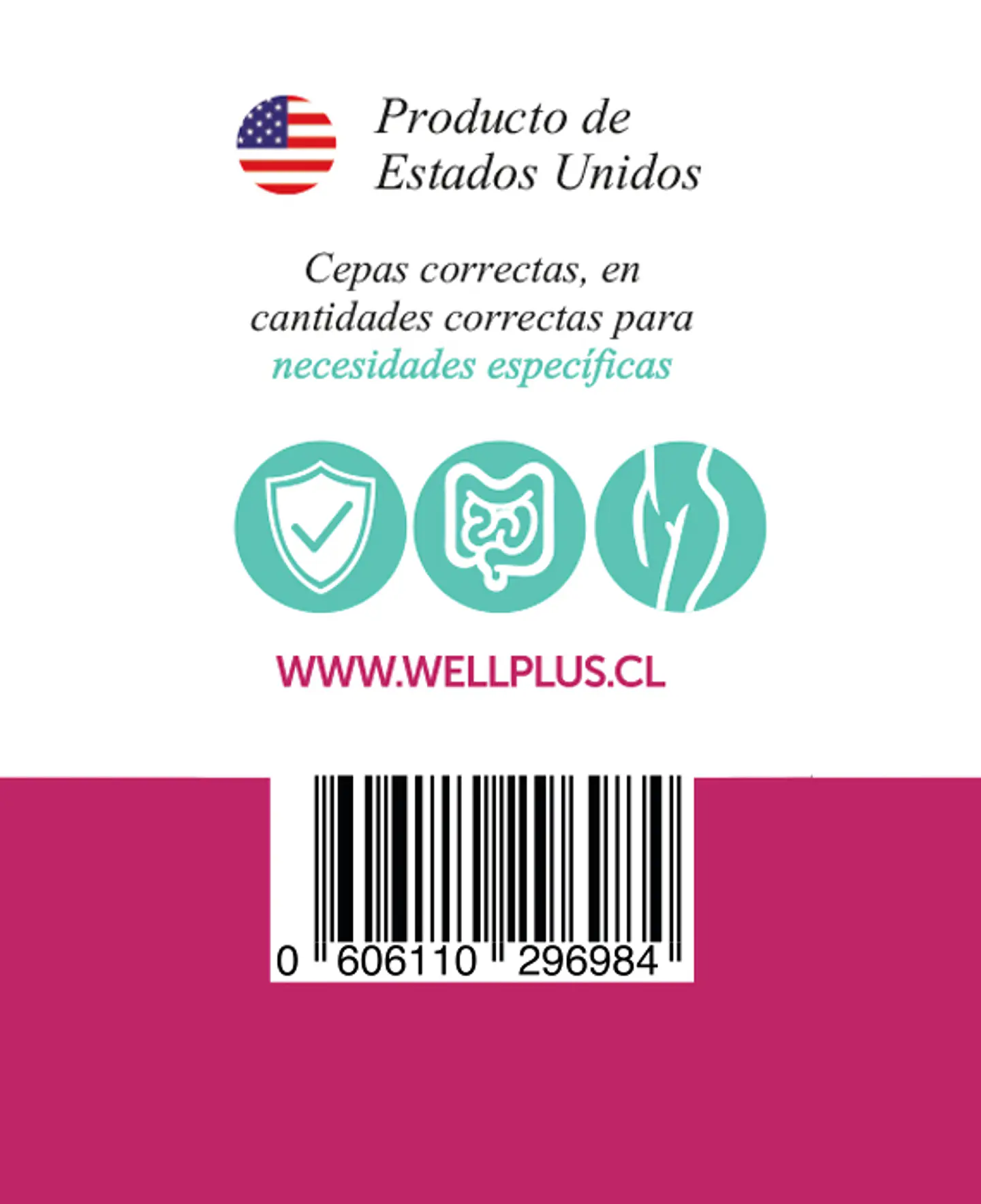 Probiotic Plus 40 Billion Women's 60 Capsules Refrigerated Wellplus 3