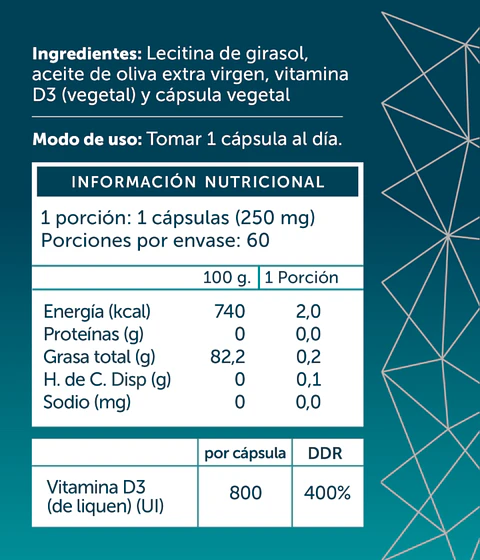 Vitamina D3 Plus Vegana 60 Cápsulas Vegano Wellplus