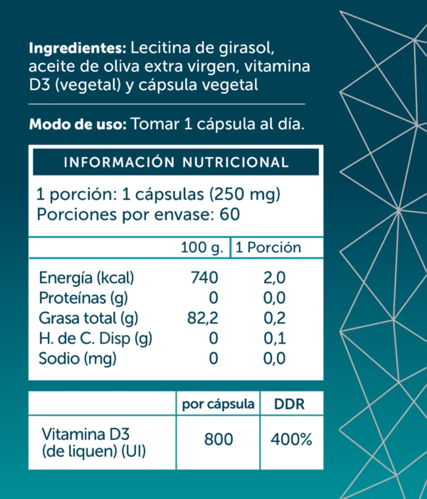 Vitamina D3 Plus Vegana 60 Cápsulas Vegano Wellplus 2