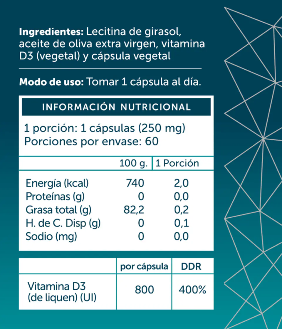 Vitamina D3 Plus Vegana 60 Cápsulas Vegano Wellplus 2