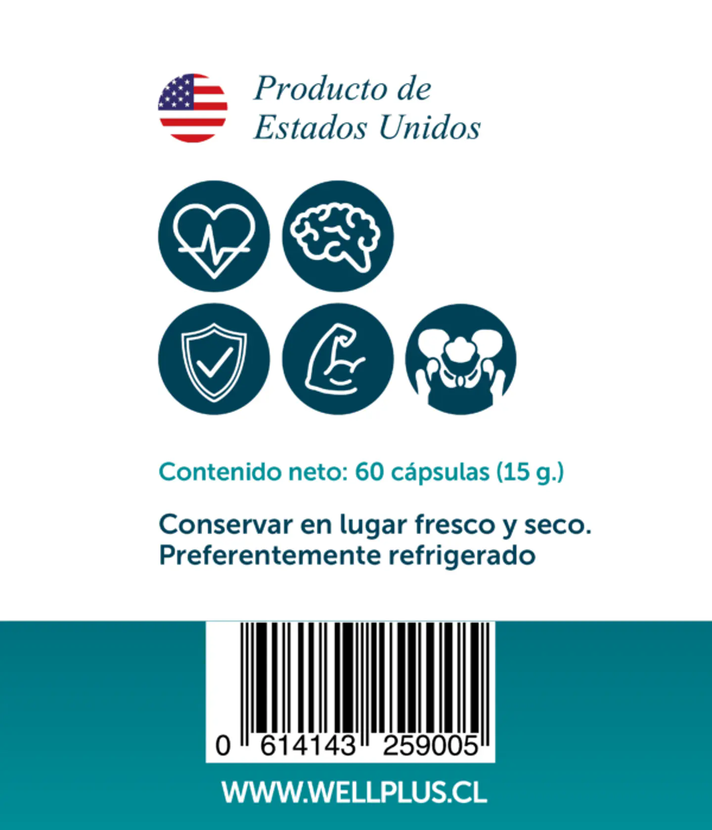 Vitamina D3 Plus Vegana 60 Cápsulas Vegano Wellplus 3