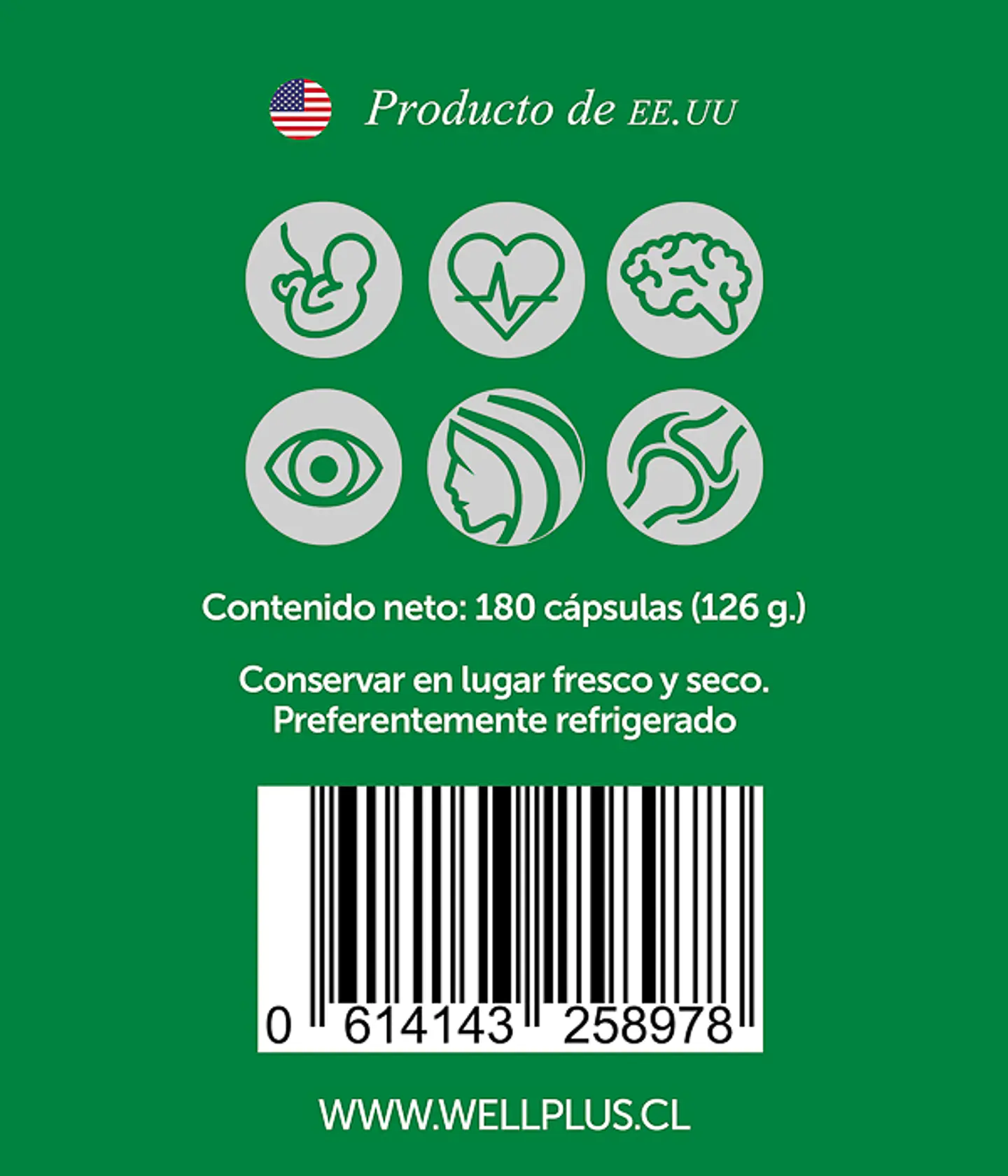 Vegan Omega DHA 600 180 Cápsulas Vegano Wellplus 3