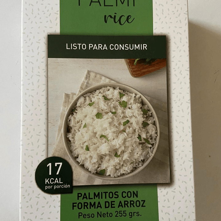 Palmito con forma de arroz 255gr PalmiPasta 1