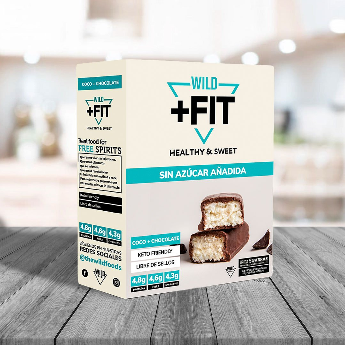 Wild Fit Coco Chocolate Display 5 unidades The Wild Foods 1