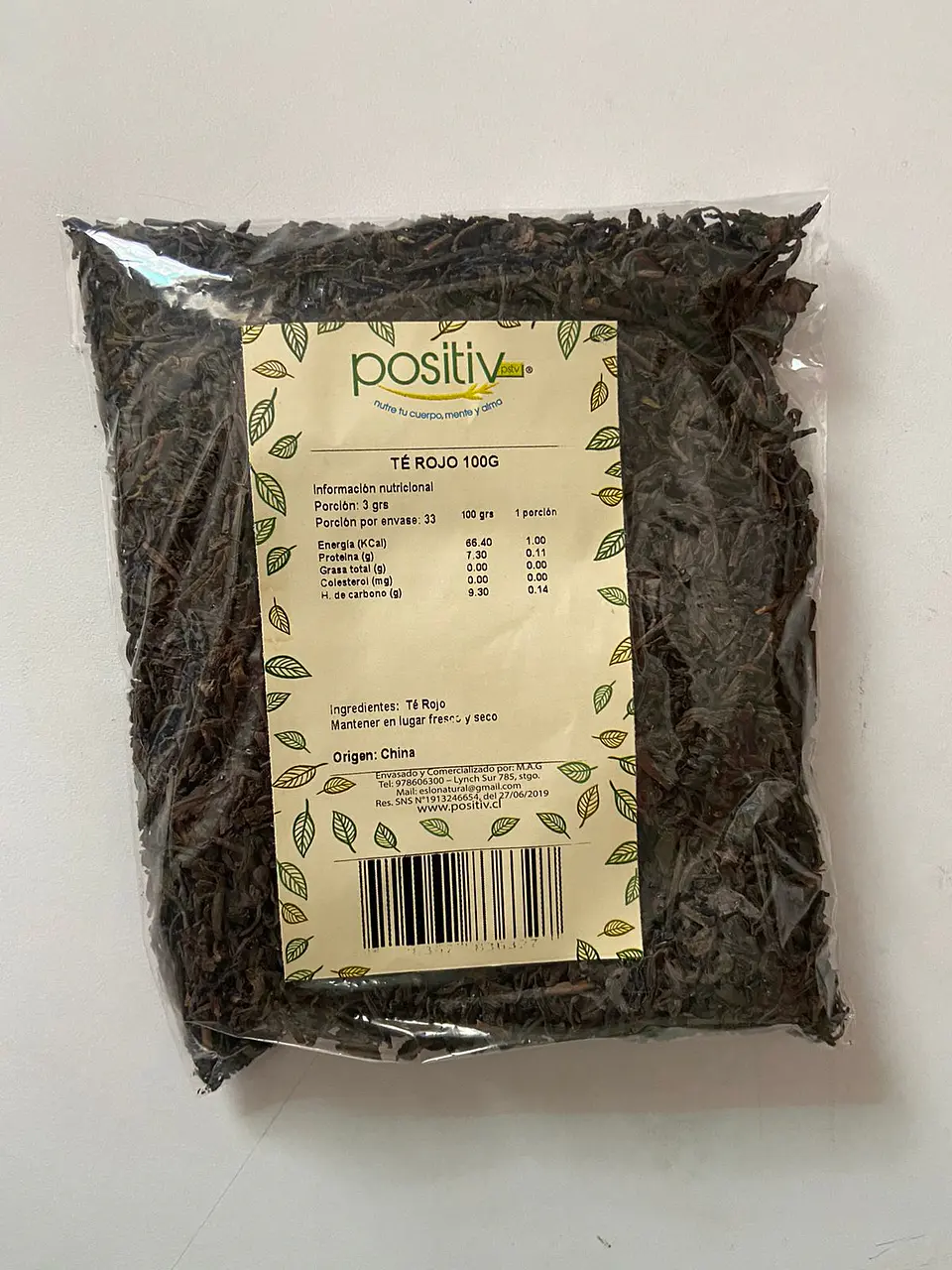 Te Rojo (Puerh) 100g Positiv  1